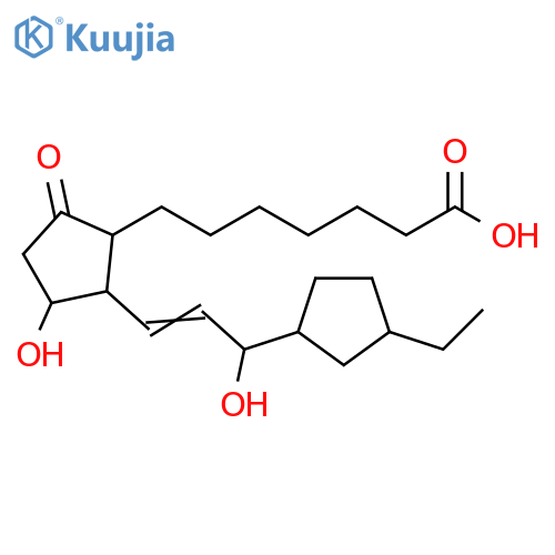 Cyclopentaneheptanoic acid,2-[3-(3-ethylcyclopentyl)-3-hydroxy-1-propenyl]-3-hydroxy-5-oxo- structure