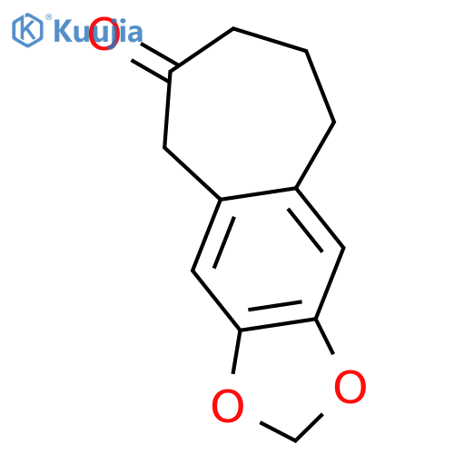 6H-CYCLOHEPTA[F]-1,3-BENZODIOXOL-6-ONE, 5,7,8,9-TETRAHYDRO- structure