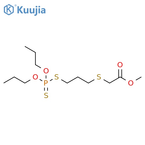 9-Oxa-3,7-dithia-8-phosphadodecanoic acid, 8-propoxy-, methyl ester,8-sulfide structure