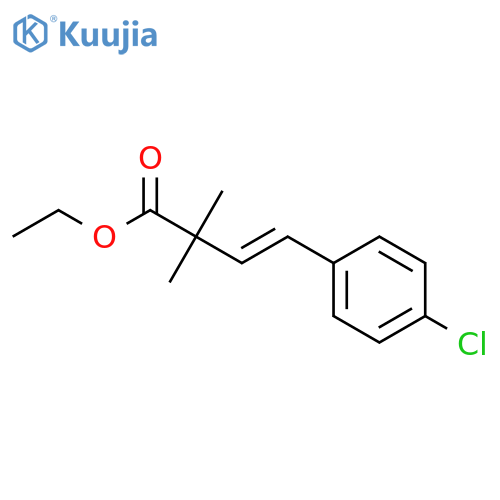 3-Butenoic acid, 4-(4-chlorophenyl)-2,2-dimethyl-, ethyl ester structure