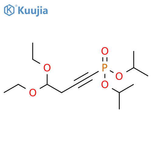 Phosphonic acid, (4,4-diethoxy-1-butynyl)-, bis(1-methylethyl) ester structure