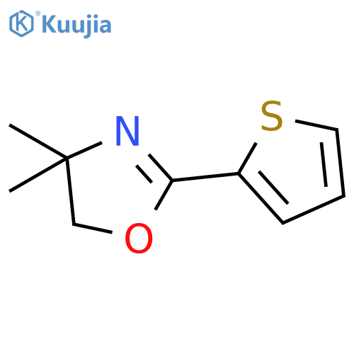 Oxazole, 4,5-dihydro-4,4-dimethyl-2-(2-thienyl)- structure