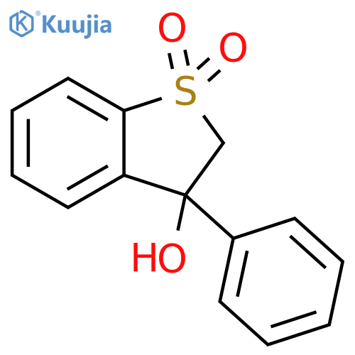 Benzo[b]thiophene-3-ol, 2,3-dihydro-3-phenyl-, 1,1-dioxide structure