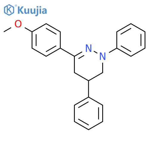 Pyridazine, 1,4,5,6-tetrahydro-3-(4-methoxyphenyl)-1,5-diphenyl- structure