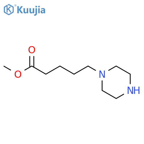 1-Piperazinepentanoic acid, methyl ester structure
