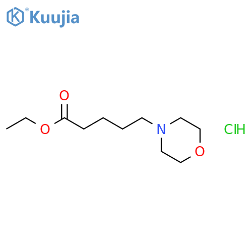 4-Morpholinepentanoic acid, ethyl ester, hydrochloride structure
