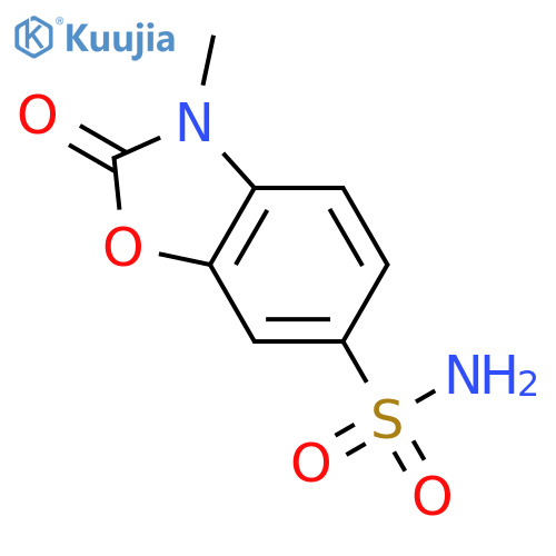 3-methyl-2-oxo-2,3-dihydro-1,3-benzoxazole-6-sulfonamide structure