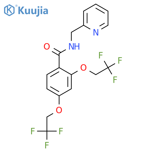 BENZAMIDE, N-(2-PYRIDINYLMETHYL)-2,4-BIS(2,2,2-TRIFLUOROETHOXY)- structure