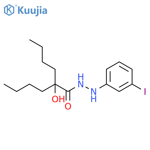 Hexanoic acid, 2-butyl-2-hydroxy-, 2-(3-iodophenyl)hydrazide structure