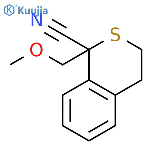 1H-2-Benzothiopyran-1-carbonitrile, 3,4-dihydro-1-(methoxymethyl)- structure