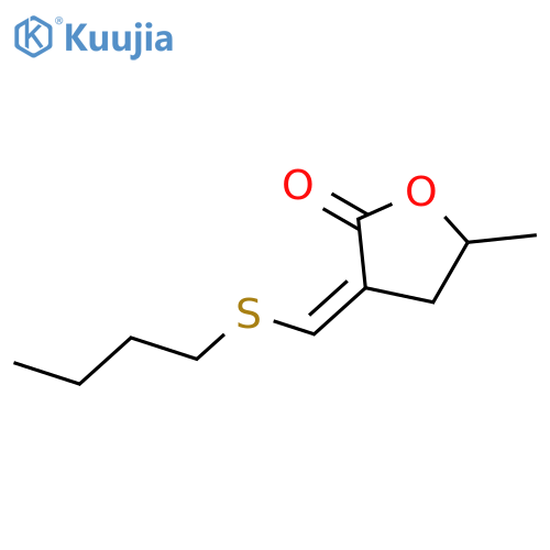 2(3H)-Furanone, 3-[(butylthio)methylene]dihydro-5-methyl- structure