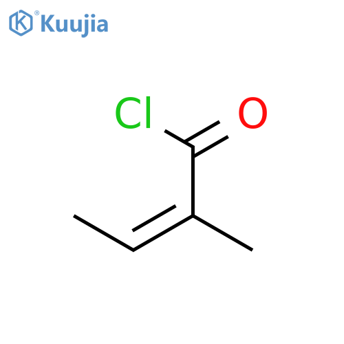 2-Butenoyl chloride, 2-methyl-, (Z)- structure