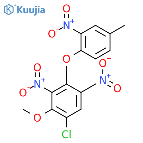 Benzene, 1-chloro-2-methoxy-4-(4-methyl-2-nitrophenoxy)-3,5-dinitro- structure