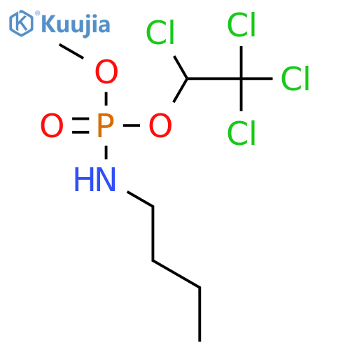 PHOSPHORAMIDIC ACID, BUTYL-, METHYL 1,2,2,2-TETRACHLOROETHYL ESTER structure