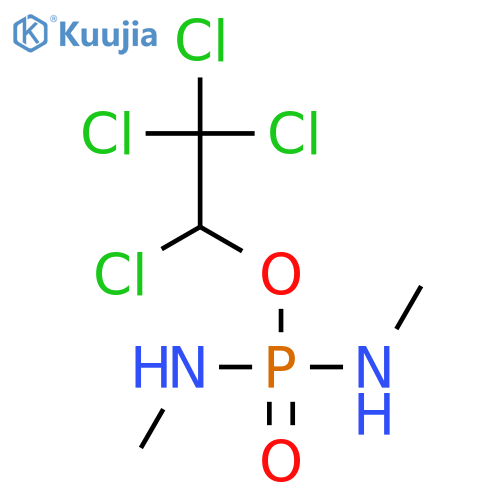 Phosphorodiamidic acid, N,N'-dimethyl-, 1,2,2,2-tetrachloroethyl ester structure