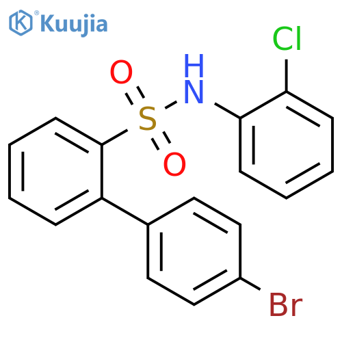 [1,1'-Biphenyl]-2-sulfonamide, 4'-bromo-N-(2-chlorophenyl)- structure