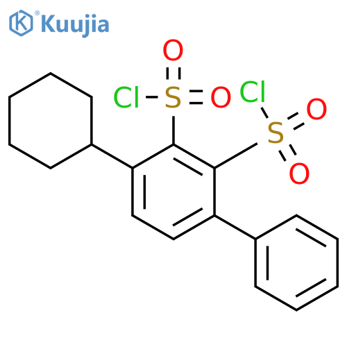[1,1'-BIPHENYL]DISULFONYL DICHLORIDE, 4-CYCLOHEXYL- structure