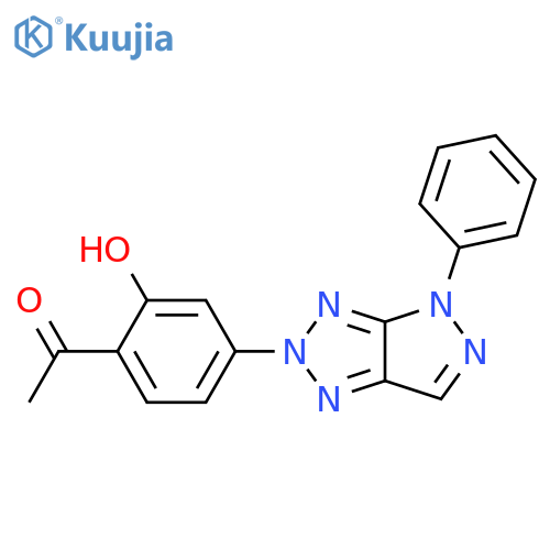 Ethanone,1-[2-hydroxy-4-(4-phenylpyrazolo[3,4-d]-1,2,3-triazol-2(4H)-yl)phenyl]- structure