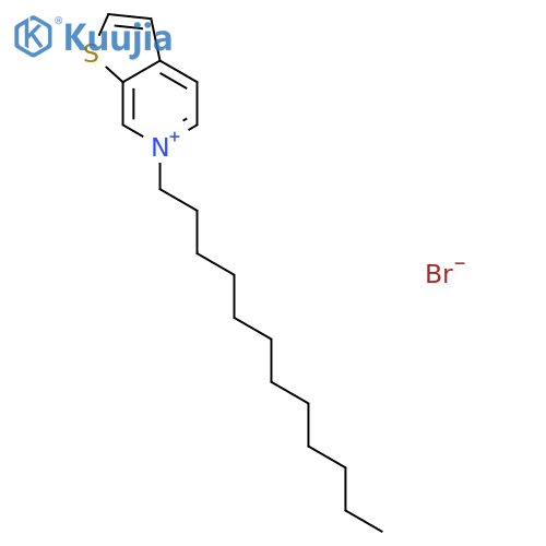 Thieno[2,3-c]pyridinium, 6-dodecyl-, bromide structure