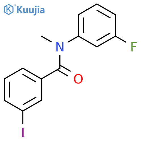 Benzamide, N-(3-fluorophenyl)-3-iodo-N-methyl- structure