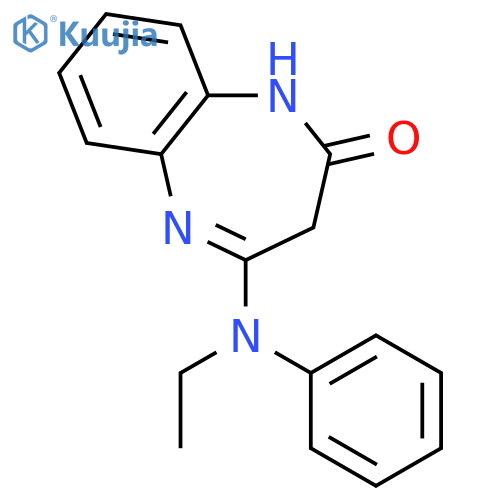 2H-1,5-Benzodiazepin-2-one, 4-(ethylphenylamino)-1,3-dihydro- structure