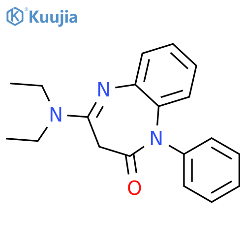 2H-1,5-Benzodiazepin-2-one, 4-(diethylamino)-1,3-dihydro-1-phenyl- structure