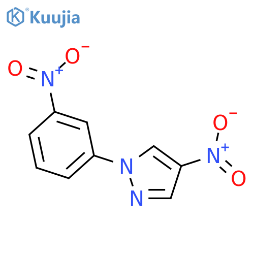 1H-Pyrazole, 4-nitro-1-(3-nitrophenyl)- structure