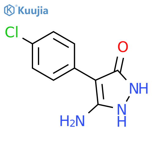 3H-Pyrazol-3-one, 5-amino-4-(4-chlorophenyl)-1,2-dihydro- structure