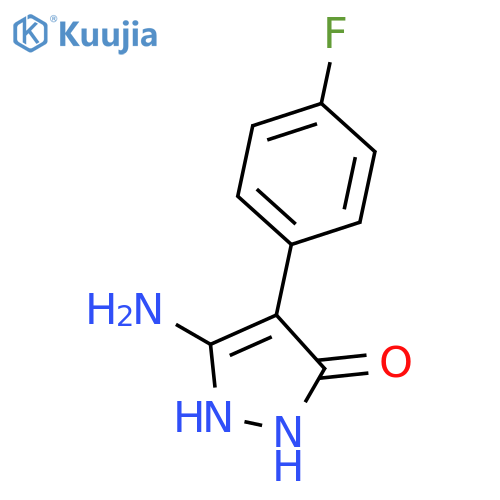 3H-Pyrazol-3-one, 5-amino-4-(4-fluorophenyl)-1,2-dihydro- structure