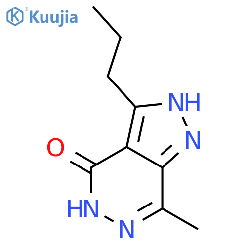 4H-Pyrazolo[3,4-d]pyridazin-4-one, 1,5-dihydro-7-methyl-3-propyl- structure