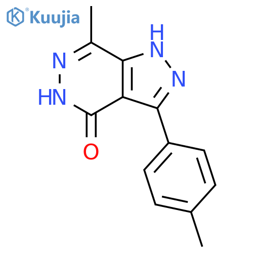 4H-Pyrazolo[3,4-d]pyridazin-4-one,1,5-dihydro-7-methyl-3-(4-methylphenyl)- structure