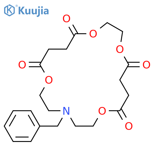 1,7,12,15-Tetraoxa-4-azacyclononadecane-8,11,16,19-tetrone, 4-(phenylmethyl)- structure