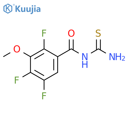 Benzamide, N-(aminothioxomethyl)-2,4,5-trifluoro-3-methoxy- structure