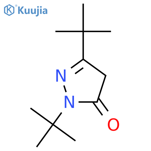 3H-PYRAZOL-3-ONE, 2,5-BIS(1,1-DIMETHYLETHYL)-2,4-DIHYDRO- structure