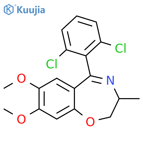 1,4-Benzoxazepine, 5-(2,6-dichlorophenyl)-2,3-dihydro-7,8-dimethoxy-3-methyl- structure