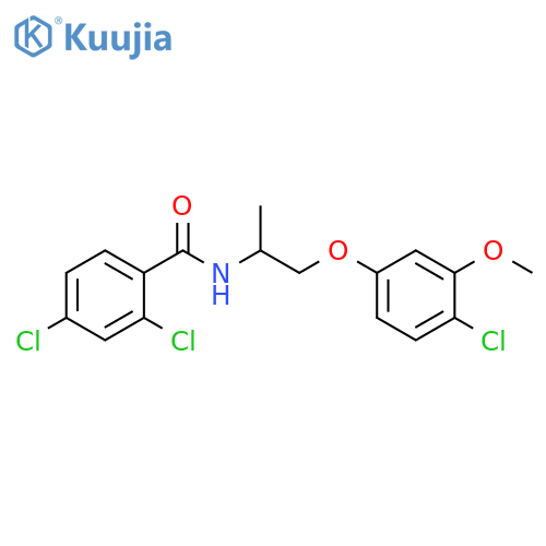 Benzamide,2,4-dichloro-N-[2-(4-chloro-3-methoxyphenoxy)-1-methylethyl]- structure