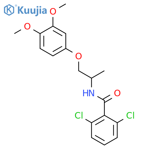 Benzamide, 2,6-dichloro-N-[2-(3,4-dimethoxyphenoxy)-1-methylethyl]- structure