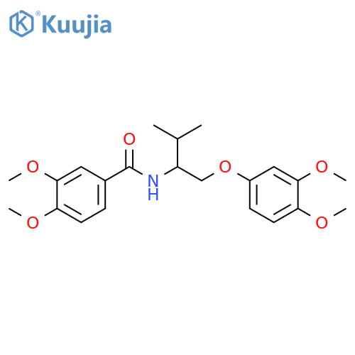 Benzamide,N-[1-[(3,4-dimethoxyphenoxy)methyl]-2-methylpropyl]-3,4-dimethoxy- structure