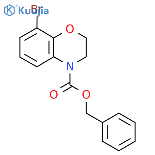 benzyl 8-bromo-3,4-dihydro-2H-1,4-benzoxazine-4-carboxylate structure
