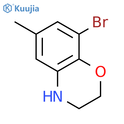 8-Bromo-6-methyl-3,4-dihydro-2h-1,4-benzoxazine structure