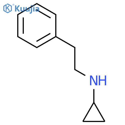 N-(2-phenylethyl)cyclopropanamine structure