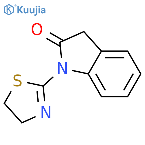 2H-Indol-2-one, 1-(4,5-dihydro-2-thiazolyl)-1,3-dihydro- structure