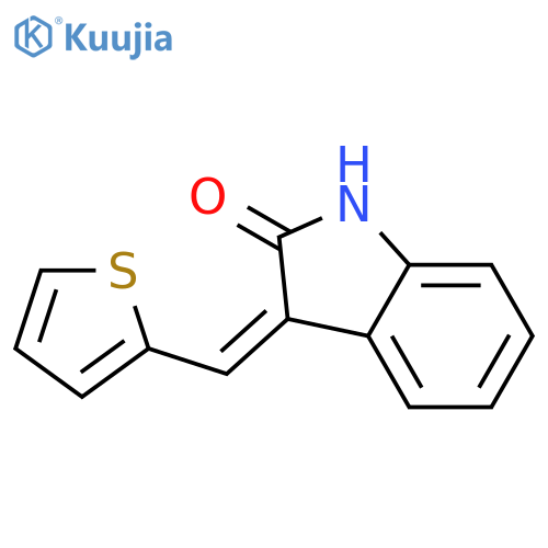 2H-Indol-2-one, 1,3-dihydro-3-(2-thienylmethylene)- structure