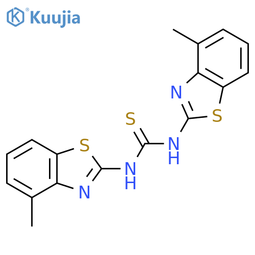 Thiourea, N,N'-bis(4-methyl-2-benzothiazolyl)- structure