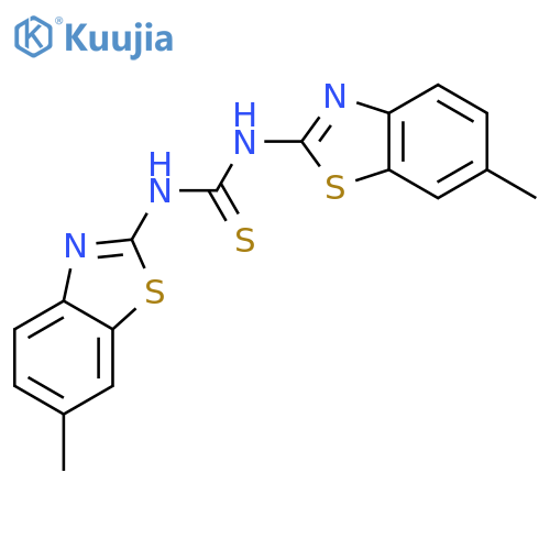 Thiourea, N,N'-bis(6-methyl-2-benzothiazolyl)- structure