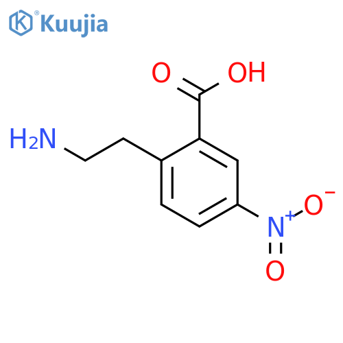 Benzoic acid, 2-(2-aminoethyl)-5-nitro- structure
