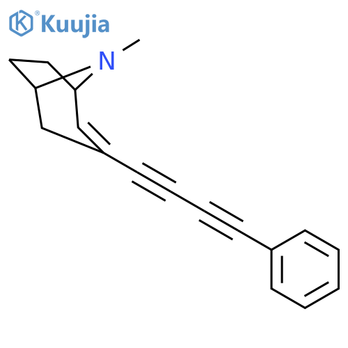 8-Azabicyclo[3.2.1]oct-2-ene, 8-methyl-3-(4-phenyl-1,3-butadiynyl)- structure