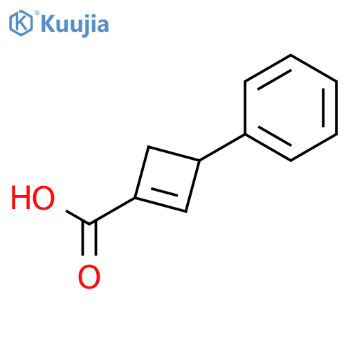 1-Cyclobutene-1-carboxylic acid, 3-phenyl- structure