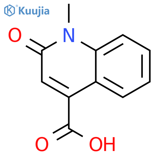 1-Methyl-2-oxo-1,2-dihydroquinoline-4-carboxylic acid structure