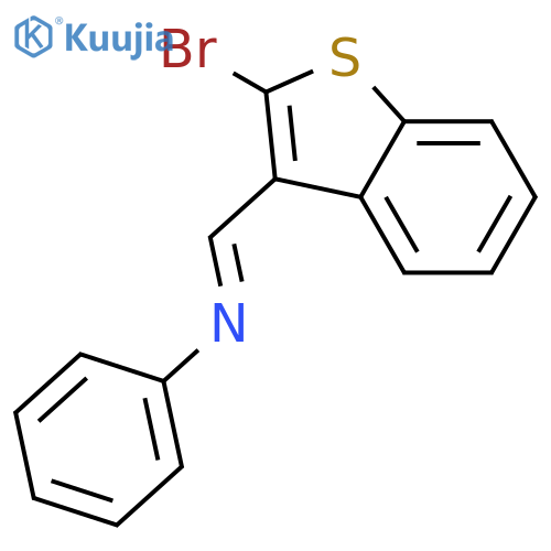 Benzenamine, N-[(2-bromobenzo[b]thien-3-yl)methylene]- structure